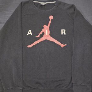 Air Jordan Sweatshirt Size 3XL Mens BLACK RED 689014-010